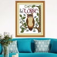 thumbnail image 2 of GUOOL Cartoon Owl Stamped Cross Stitch DIY Handmade Needlework for Beginners14CT, 2 of 9
