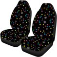 thumbnail image 5 of Pzuqiu Car Front & Rear Seat Covers Soft, Compatible with Auto Interior Sedan Seats, Car Seat Cover Full Set Fit for Trucks SUV Protect, 5 of 10