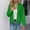 Green, variant on Fall Fashion Quilted Jacket for Women Basic Crew Neck Long Cuffed Sleeve Zip Up Coats with Pockets Casual Short Solid Color Cardigan Jackets