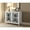 White, variant on Synthetic Wood Nightstand / Organize Bedside / 2 Drawers with Inner Dimensions
