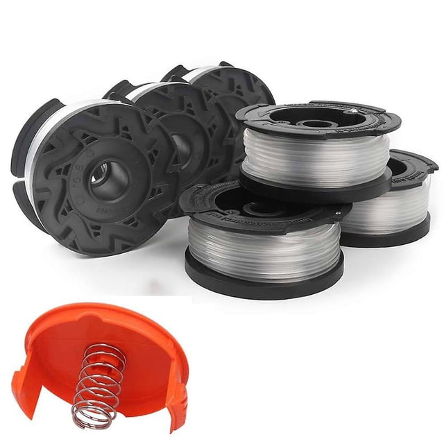 Inicio Paquete de 6 carretes duraderos/recortadores, compatibles con Black And Decker Weed Eater, fáciles de instalar"