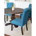 thumbnail image 6 of Roundhill Furniture 5 Piece Transitional MDF Tufted Dining Table Set, Blue, 6 of 9