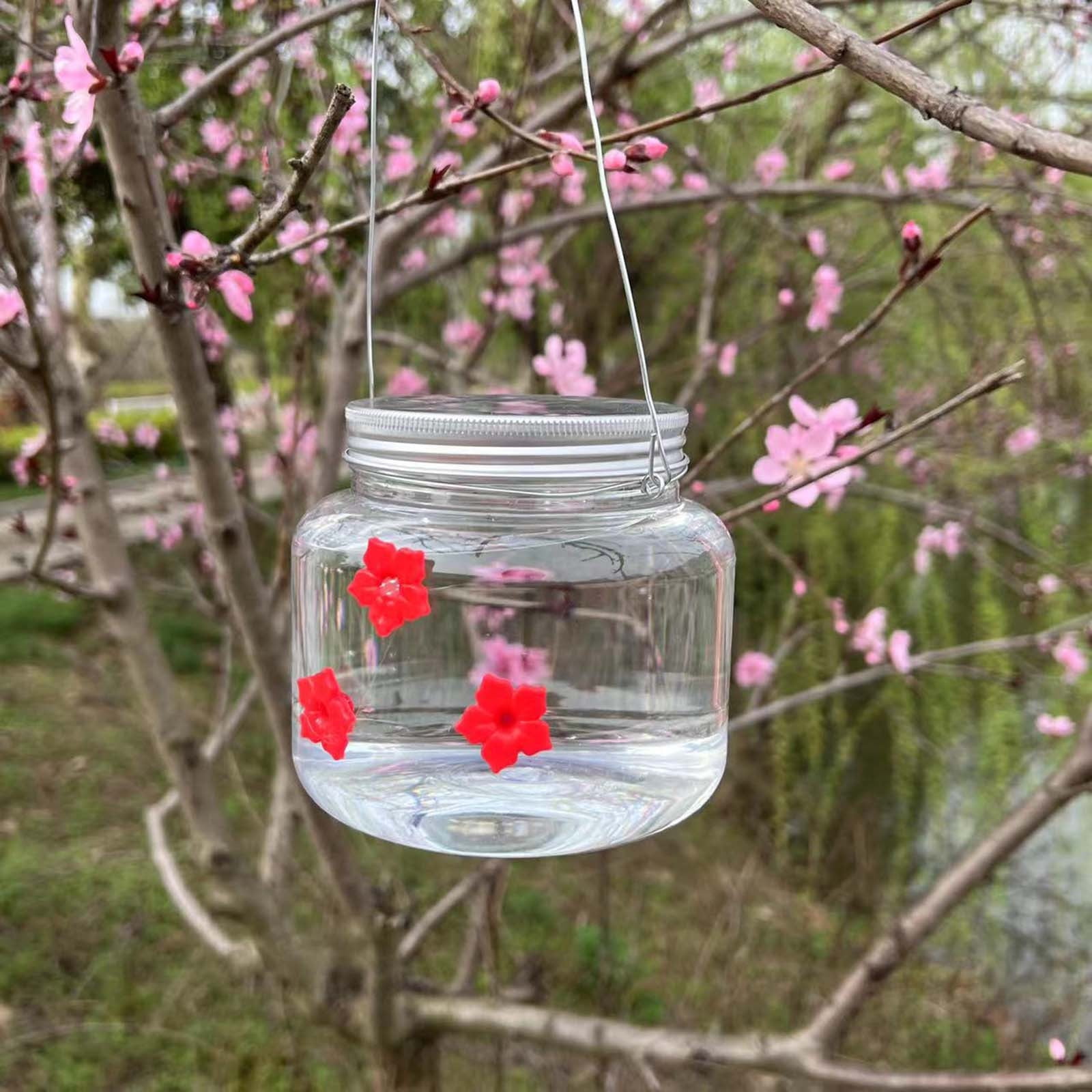 AuroraX Outdoors Hummingbird Feeder Kit,2 Pcs Hanging Plastic Rustproof Bird Feeder with Bird Feeder Hanger and Clean Brush Yard Outdoor 2026 Decor