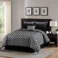 thumbnail image 6 of Benjara 6 Piece Polyester Queen Comforter Set with Geometric Print- Gray & Black, 6 of 6