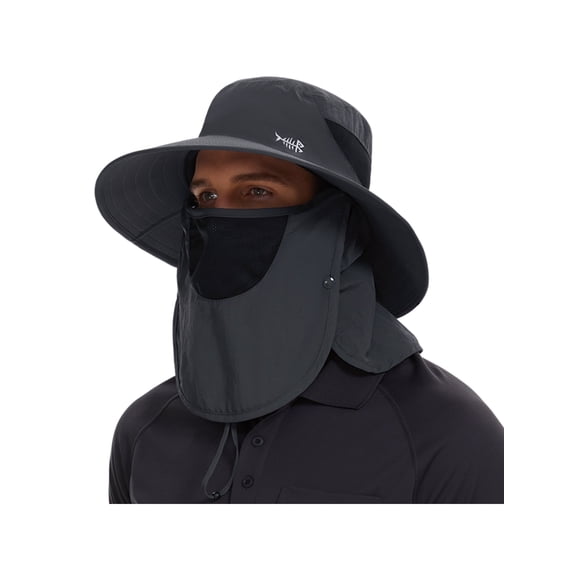 Men’s UPF 50 Sun Hat with Face Cover & Neck Flap FH09