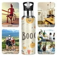 thumbnail image 7 of Yayeee 33oz Insulated Water Bottle Double Wall Stainless Steel with Flip Straw Lid, Halloween Cute Pumpkins, 7 of 7