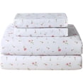 thumbnail image 1 of Twin Size Sheet Set Paisley Printed Bed Sheets for Single Bed Piece Microfiber Fitted Sheet with ” Deep Pocket & Straps Patterned Bedding Sheets & Pillowcase Set, 1 of 9