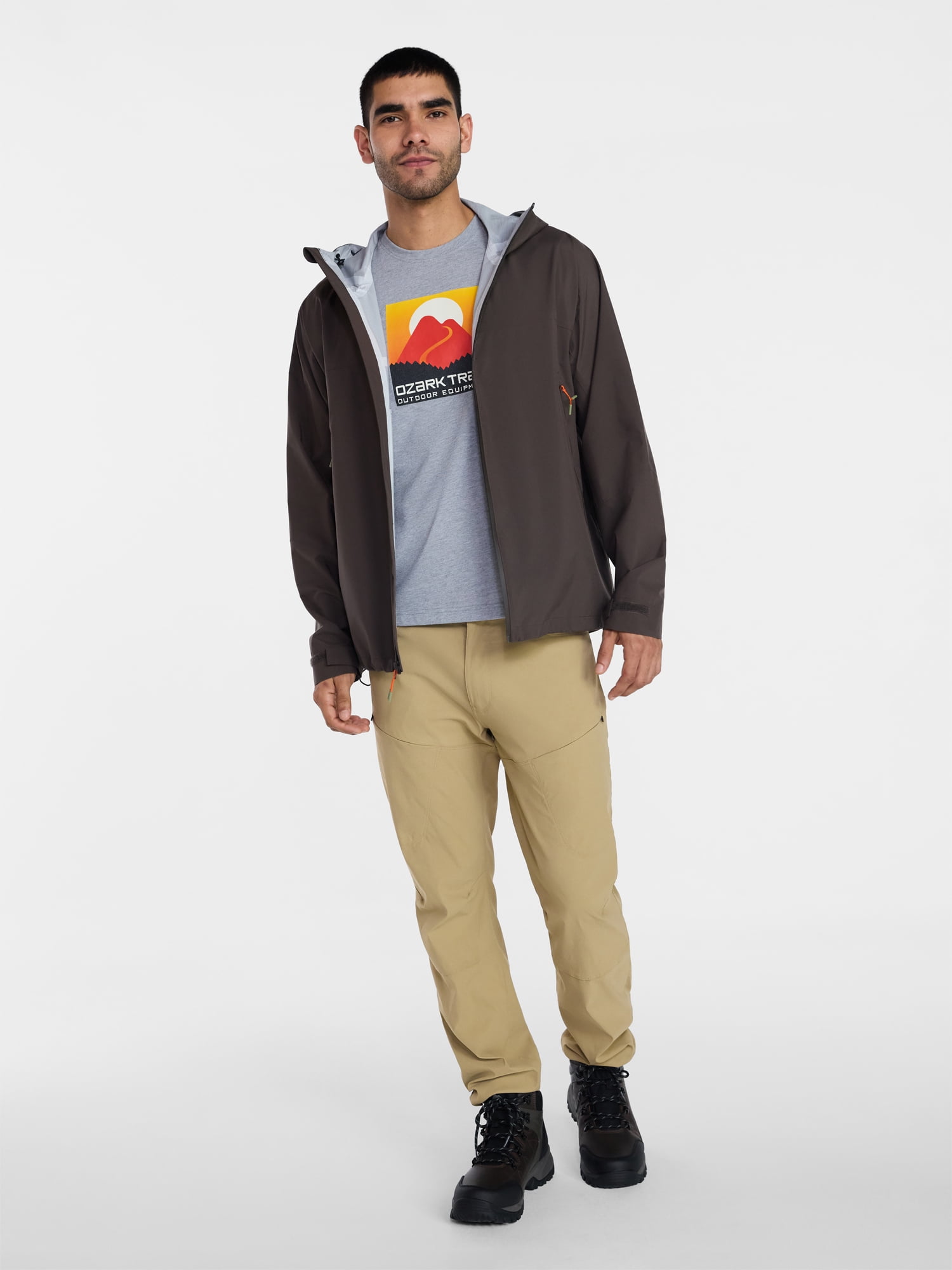 Ozark Trail Men's Active Graphic Tee with Short Sleeves, Sizes S-3XL