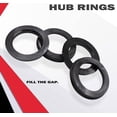 thumbnail image 5 of Wheel Accessories Parts Set of 4 Hub Centric Ring 72.56mm OD to 56.1mm Hub ID, Metal (Wheel Hub Ring, 4 Pack, 72.56 mm OD to 56.10 mm ID Wheel Centerbore, Metal), 5 of 7