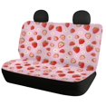 thumbnail image 2 of Uourmeti Strawberry and Daisy Pattern Car Seat Covers Stretchy Rear Bench Covers Protect Polyester Car Seat Covers Full Set Fit for Truck Cars, 2 of 9