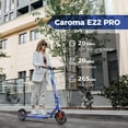 thumbnail image 2 of SANOPY Electric Scooter for Adults, Top 20 mph & 20 Long Miles,350W Motor E-Scooter,9 In Tires,Commuting Kick Scooter, Max Load 265 Lbs, White, 2 of 7