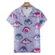 thumbnail image 4 of Blusas con estampado 3D de ojos coloridos para hombre, ropa de moda, camisas gráficas de ojos punk, blusas hawaianas Y2k de manga corta con botones para hombre, 4 of 5