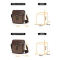 thumbnail image 4 of CWATCUN D185 Sac pour Appareil Photo en PU Imperméable d'Inspiration Rétro - Conception à une Épaule pour Appareils Photo Reflex et Sans Miroir, Rangement Spacieux pour Objectifs et Accessoires, Style Européen-Américain Vintage Décontracté, 4 of 6