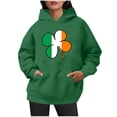 thumbnail image 2 of ShiShine St Patricks Day Sweatshirt for Women Hooded Long Sleeve Casual Pullover with Cute Print, 2 of 7