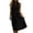 Black, variant on Midi Womens Dresses A Line Sleeveless Cotton Sundress Summer Pleated Mock Neck Solid Loose Fit Dresses