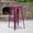 Purple, variant on Emma + Oliver 30"H Backless Copper Barstool with Square Wood Seat