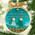 thumbnail image 6 of Sea Glass Friendship Christmas Ornament - Unique Handcrafted Decoration for Tree, Gift for Best Friends, and Symbol of Lasting Bonds, 6 of 7