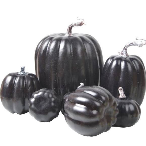 Vrorvz Ensemble de Citrouilles de Simulation de l'Action de Grâce Ornements en Mousse Réalistes pour Décorations d'Automne Bricolage Intérieur Extérieur pour Cuisines Magasins et Fêtes