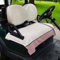 thumbnail image 2 of Golf Cart Seat Covers for 2 Seater,Pink Geometric Microfiber Cart Seat Towel Blanket,Modern Beige Color Block Black Lines Art Absorbent NonSlip Bench Seats Protector for Golf Course 51"x31", 2 of 9