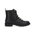 thumbnail image 3 of CHARTER CLUB Womens Black Imitation Pearl Lace Up Shiloh Round Toe Block Heel Zip-Up Combat Boots 10 M, 3 of 4