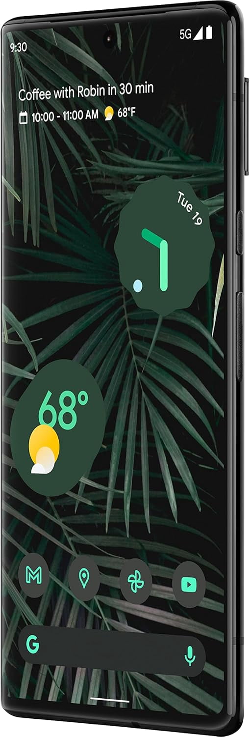 Restored Google Pixel 6 Pro 5G, 128GB, Stormy Black - Unlocked (Refurbished)