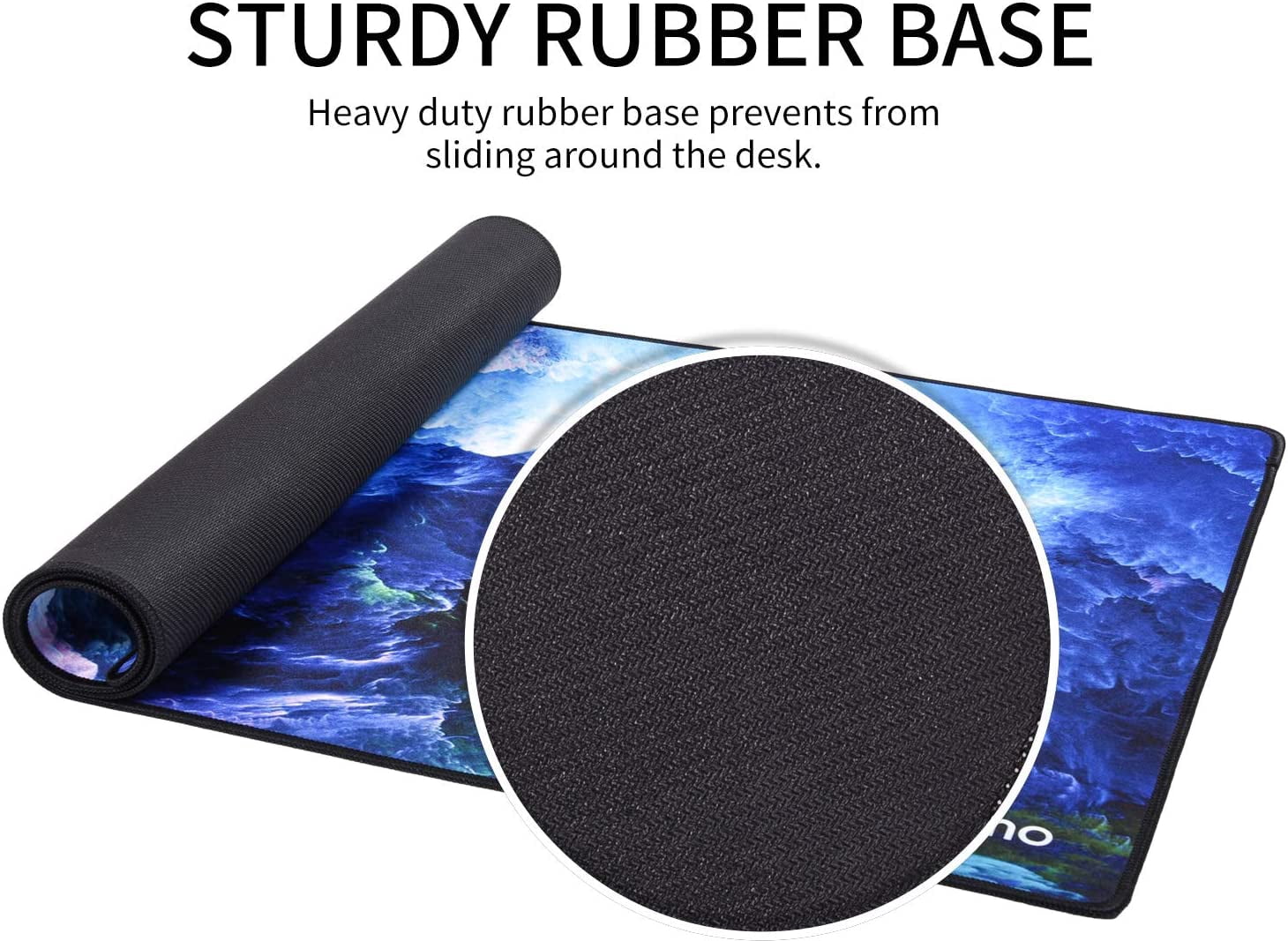Large Gaming Mouse Pad/Mat Extended Computer Mouse Pad Large Desk Pad XXL Big Office Desk Mouse Mat/Pad with Waterproof Surface-Optimized Gaming Surface,35.4 * 15.7 * 0.8(XXL-044, Blue Clouds)