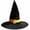 Yellow, variant on Mikilon Halloween Children Performance/Party Hats Solid Color Witch Hats Comfortable Vintage Hats