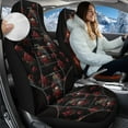 thumbnail image 2 of Uorisanigo Car Seat Covers for Front Red Rose Raven High Back Bucket Seat Cover for Women Men Automotive Interior Protection Accessories Fits Most Cars, SUVs, Trucks, and Vans, 2 of 7
