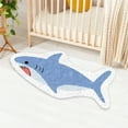 thumbnail image 6 of Teissuly Sharks Decoration Rug Cushion Plush Rugs Pet Rugs Bath Rug Room Carpet Super Absorbent Quick Dry Modern Home Decor, 6 of 7