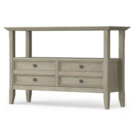 Simpli Home - Amherst Console Sofa Table - Distressed Grey