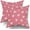 Pink Valentines, variant on St Patricks Day Pillow Covers 20x20 Set of 2 St Patricks Lucky Clover Throw Pillows Spring Green Shamrock Decorative Pillowcase Rustic Cotton Square Cushion Cover for Couch Sofa Bed