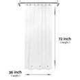 thumbnail image 6 of Mrs Awesome PEVA 8G Stall Shower Curtain Liner Clear Waterproof-36"W x 72"H, 3 Bottom Magnets, 6 of 8