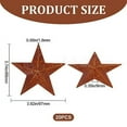 thumbnail image 2 of Rust Iron Big Pendants Star Sienna 95x97x9mm Hole: 1.6mm, 2 of 7