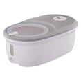 thumbnail image 2 of de con gran capacidad con taza medidora, contenedor de grano sellado, caja organizadora de granos de cereales, caja contenedora de Gris 5KG perfecl dispensador de cereales, 2 of 7