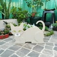 thumbnail image 4 of Cat Shaped Planter Pot DIY Animal Shaped Cartoon Decor Lightweight for Garden, 4 of 6