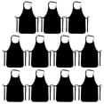 thumbnail image 2 of 11pcs Unisex Disposable Aprons Thickened Oil Proof Antifouling Non-woven Fabric Apron for Cooking Painting Activities (Black), 2 of 10