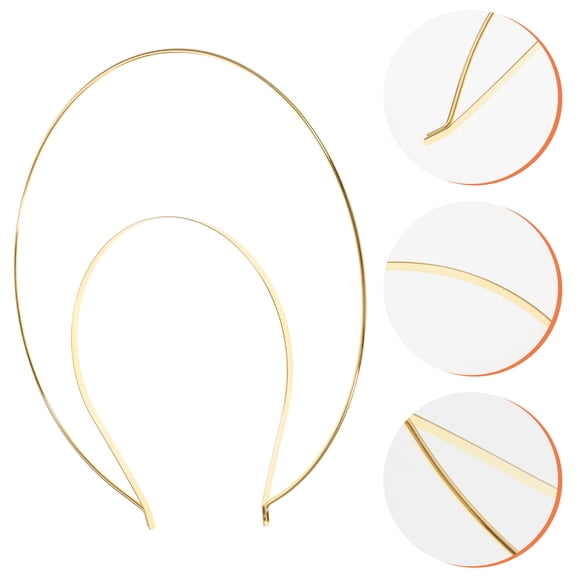 Mobestech Golden Metal Decorative Hairband for Ladies Lightweight Comfortable to Wear Fits Various Occasions 1PC
