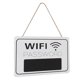 thumbnail image 4 of Mostrar señalización de contraseña de Wi Fi, señalización de visualización de contraseña para colgar en la pared Señalización retro Señal de contraseña de Wi Fi Diseño fácil de usar, 4 of 8
