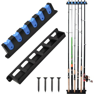 Redline Canyon Fishing Rod Holder - Fishing Gear Pole Holder for 16 Rod and Reel Combos - Vertical Fishing Rod Rack Floor Storage