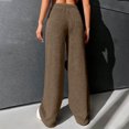 thumbnail image 5 of BLVB Women's Cozy Fleece Pants Casual Soft Elastic Waist Thick Winter Warm Thermal Pajama Pants Loungewear, 5 of 6