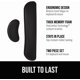 thumbnail image 3 of Silky Memory Foam Wrist Rest for Computer Keyboard, , Ergonomic Design for Typing Pain Relief, Desk Pads Support Hand and Arm, Mousepad Rests, Stain Resistant, 2 Piece Pad, Black, 3 of 10