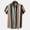 Brown, variant on Floenr Mens T Shirts,Men Casual Patchwork Buttons Beach Non-positioning Striped Print Turndown Short Sleeve Shirt Blouse