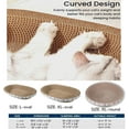 thumbnail image 4 of 4 Pack Extra Large Cat Scratcher Cardboard, Oval Cat Scratcher Bed Cat Scratch Bowl, Scratching Lounge Couch Round Shaped Cat Scratch Board Nest for Indoor Cats Furniture Protector, 4 of 7