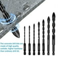 thumbnail image 6 of Concrete Drill Bit, 7Pcs Masonry Drill Bit Set With U-shaped Groove, 1/4 Hexagonal Handle, Cross Shaped Tip Design, High Hardness Metal Tile Drill Bit, 6 of 8