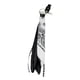 thumbnail image 2 of Cintas para empuñaduras de manillar de motocicleta genéricas, accesorios para colgar en el manillar. negro blanco, 2 of 7
