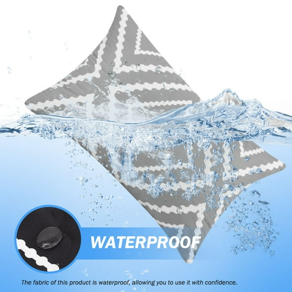 MOQIN Pillow Covers 11.8 x 19.7 Set of 4, Modern Sofa Throw Pillow Cover, Decorative Home Outdoor Linen Fabric Geometric Pillow Case for Couch Bed Car