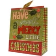 thumbnail image 3 of Christmas Large Gift Bags, 12 Pack, Quilted & Stitched Series, 3 of 4