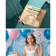 thumbnail image 4 of Happy 13th/14th/16th/18th/21st Birthday Gifts for Her, 13/14/16/18/21 Year Old Birthday Gift Ideas Necklace, 4 of 6
