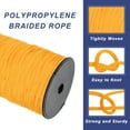 thumbnail image 3 of 3/16 Inch Polypropylene Rope Braided Ropes, 328ft Nylon Rope Orange Yellow, 3 of 6