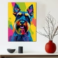 thumbnail image 5 of Giant Schnauzer Dog Canvas Wall Art Poster Prints Colorful Pop Animal Art Wall Decor Dog Picture Artwork Pet Dog Painting Poster for Home Bedroom Living Room Decoration Framed, 5 of 6